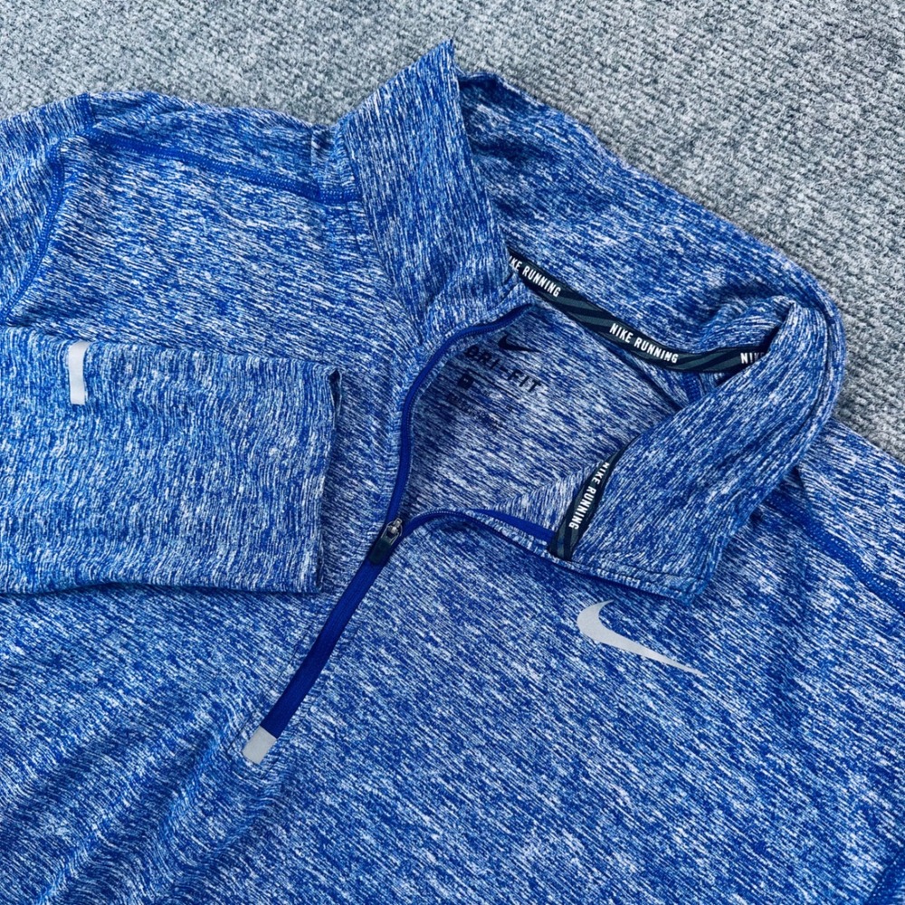 Nike Running Men's XL Blue Dri-FIT 1/2 Zip Running Pullover Blue 683485-458 Gym